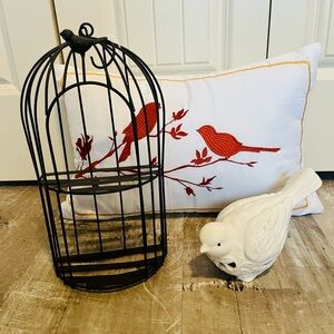 Bird themed 3-piece decor bundle